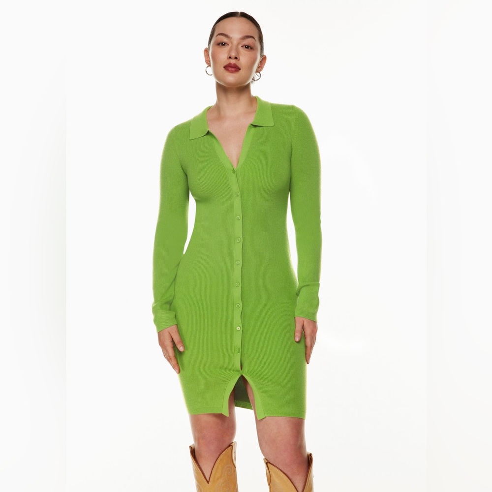 Wilfred Cove Dress in Cucamelon Green Size L